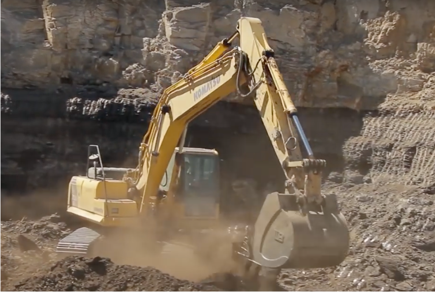 Mineral mine excavation